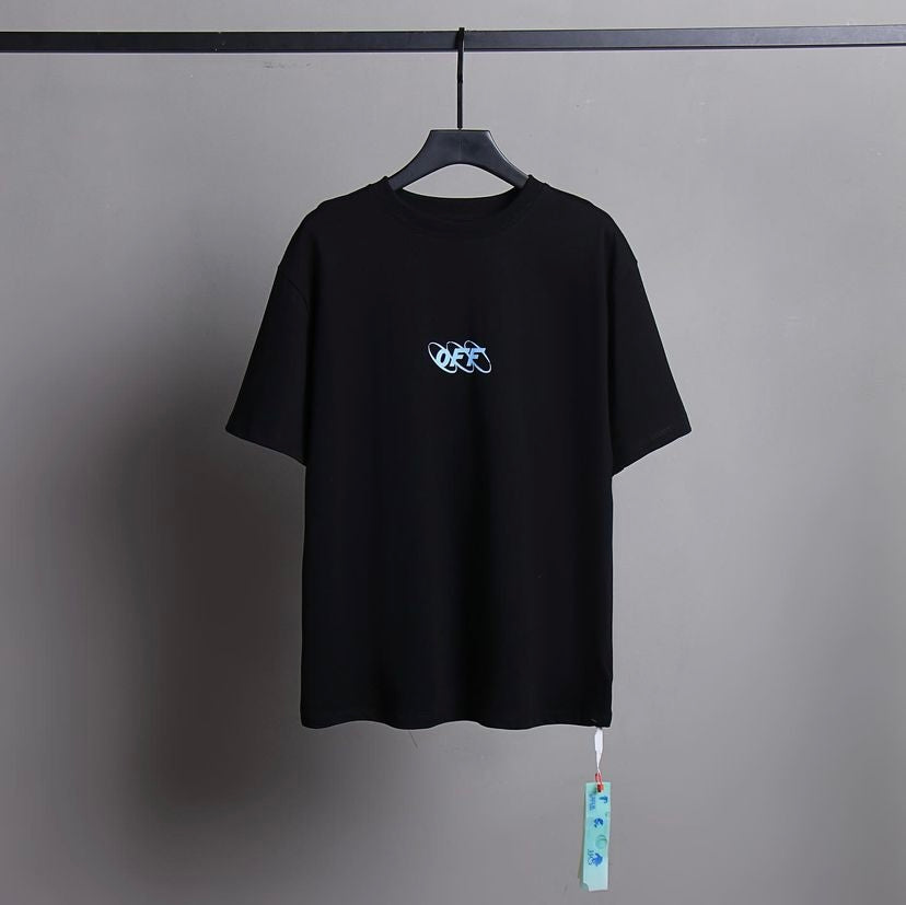 Camiseta Off-White - Bordada Preta