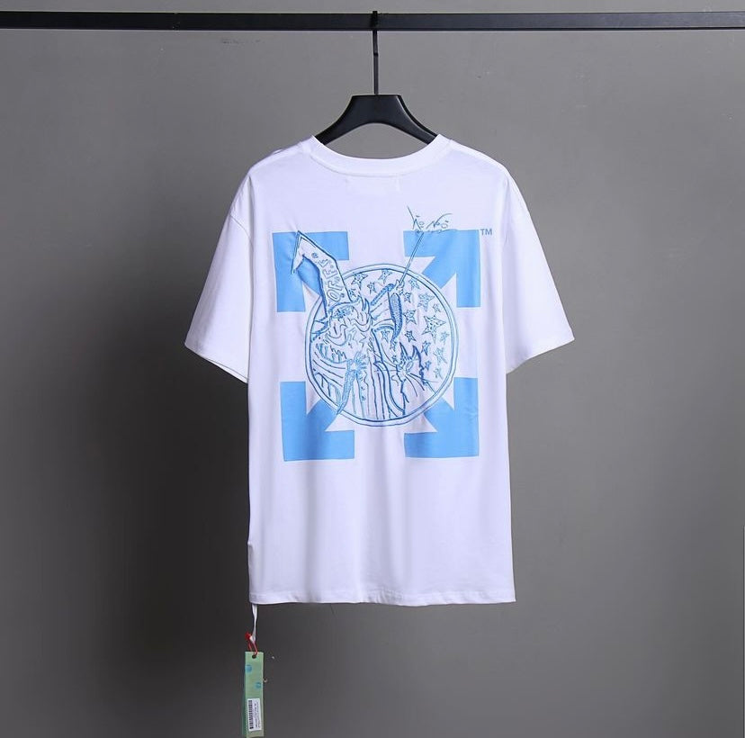 Camiseta Off-White - Bordada Branca