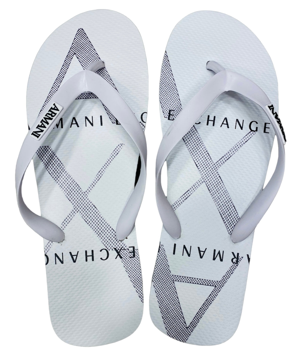 Chinelo com estampa de logo - Armani Exchange